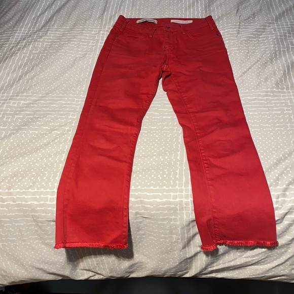 Pilcro crop red jeans - Picture 2 of 4